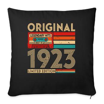 Original legendäre Hits Das Beste von 1923 - Sofakissenbezug 45 x 45 cm - Schwarz - Vorne