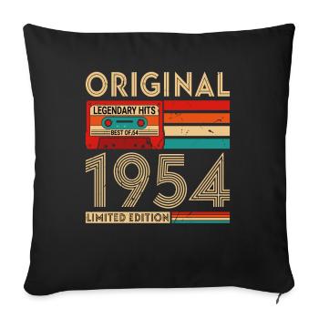 Original legendary hits The best of 1954 - Sofa pillowcase 17,3'' x 17,3'' (45 x 45 cm) - black - Front