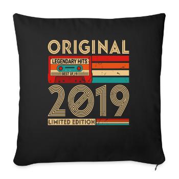 Original Legendary Hits The Best of 2019 - Sofa pillowcase 17,3'' x 17,3'' (45 x 45 cm) - black - Front