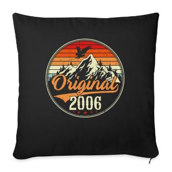 Original 2006 - Sofa pillowcase 17,3'' x 17,3'' (45 x 45 cm) - black - Front
