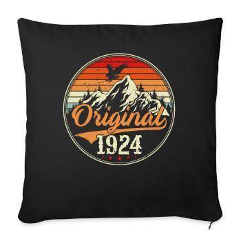 Original 1924 - Sofa pillowcase 17,3'' x 17,3'' (45 x 45 cm) - black - Front