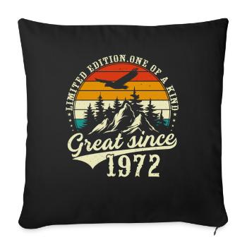 Unique En Son Genre Depuis 1972 - Housse de coussin décorative 45 x 45 cm - noir - Devant