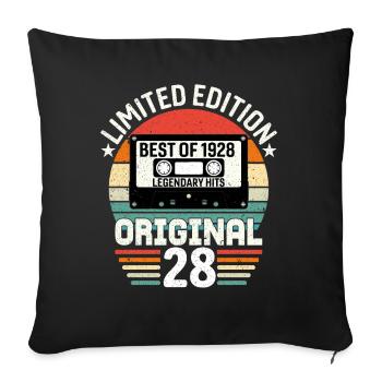 Édition Limitée Du Meilleur De L'original De 1928 - Housse de coussin décorative 45 x 45 cm - noir - Devant
