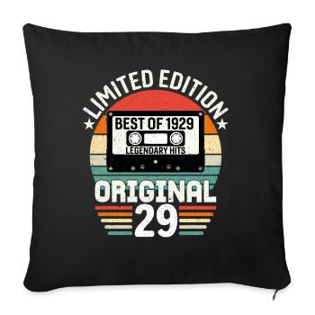 Édition Limitée Du Meilleur De L'original De 1929 - Housse de coussin décorative 45 x 45 cm - noir - Devant