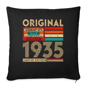 Original legendäre Hits Das Beste von 1935 - Sofakissenbezug 45 x 45 cm - Schwarz - Vorne