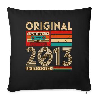 Original legendäre Hits Best of 2013 - Sofakissenbezug 45 x 45 cm - Schwarz - Vorne
