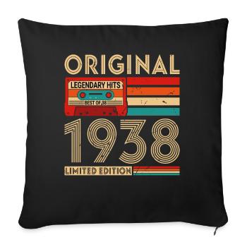 Original legendary hits Best of 1938 - Sofa pillowcase 17,3'' x 17,3'' (45 x 45 cm) - black - Front
