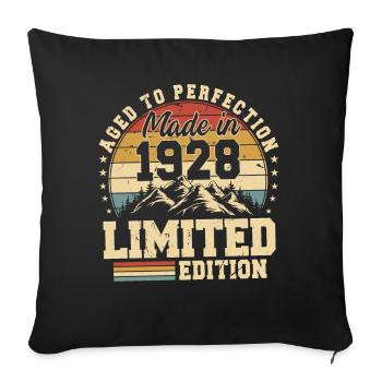 Unique En Son Genre Depuis 1928 - Housse de coussin décorative 45 x 45 cm - noir - Devant