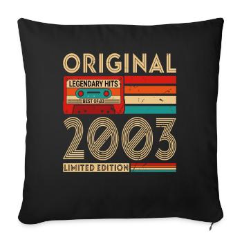 Original legendary hits Best of 2003 - Sofa pillowcase 17,3'' x 17,3'' (45 x 45 cm) - black - Front