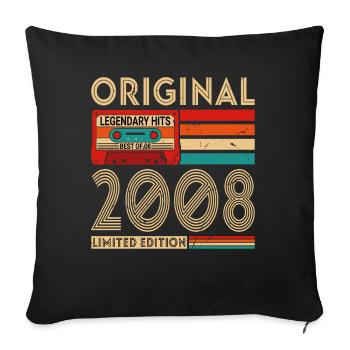 Original legendary hits Best of 2008 - Sofa pillowcase 17,3'' x 17,3'' (45 x 45 cm) - black - Front