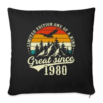 Unique En Son Genre Depuis 1980 - Housse de coussin décorative 45 x 45 cm - noir - Devant