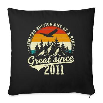 One of a kind since 2011 - Sofa pillowcase 17,3'' x 17,3'' (45 x 45 cm) - black - Front