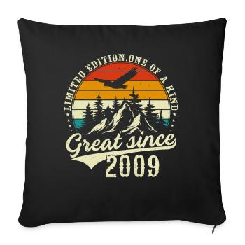 Unique En Son Genre Depuis 2009 - Housse de coussin décorative 45 x 45 cm - noir - Devant