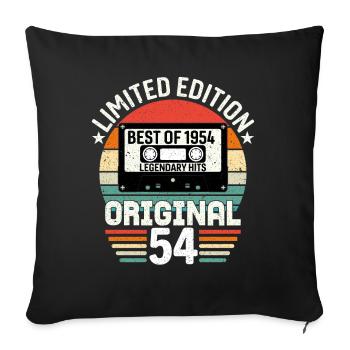 Limited edition of the best of the 1954 original - Sofa pillowcase 17,3'' x 17,3'' (45 x 45 cm) - black - Front