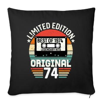 Édition Limitée Du Meilleur De L'original De 1974 - Housse de coussin décorative 45 x 45 cm - noir - Devant