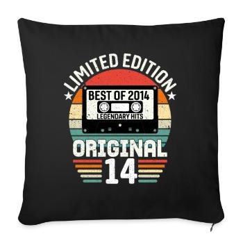 Limitierte Auflage des Besten des Originals von 2014 - Sofakissenbezug 45 x 45 cm - Schwarz - Vorne