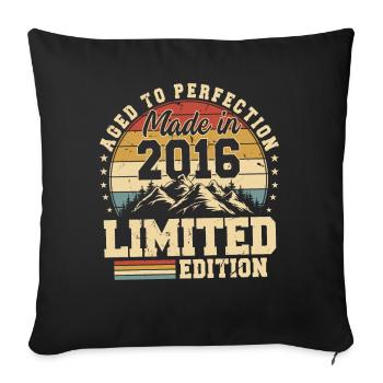 One of a kind since 2016 - Sofa pillowcase 17,3'' x 17,3'' (45 x 45 cm) - black - Front