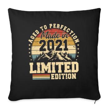 One of a kind since 2021 - Sofa pillowcase 17,3'' x 17,3'' (45 x 45 cm) - black - Front