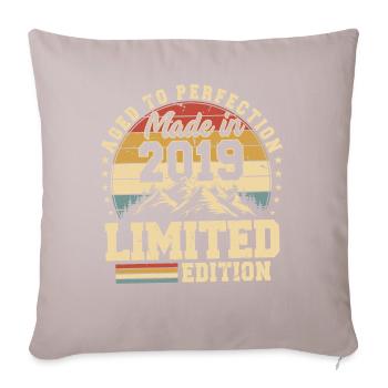 One of a kind since 2019 - Sofa pillowcase 17,3'' x 17,3'' (45 x 45 cm) - light taupe - Front