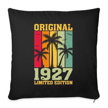 Original limited edition of 1927 - Sofa pillowcase 17,3'' x 17,3'' (45 x 45 cm) - black - Front