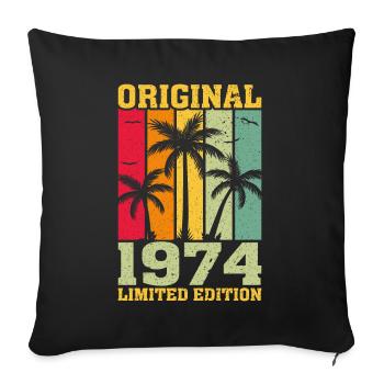 Édition Originale Limitée De 1974 - Housse de coussin décorative 45 x 45 cm - noir - Devant