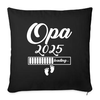 Opa 2025 - Sofakissenbezug 45 x 45 cm - Schwarz - Vorne