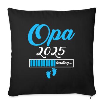 Opa 2025 - Sofakissenbezug 45 x 45 cm - Schwarz - Vorne