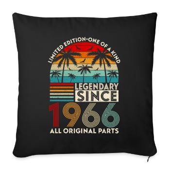 Legendär seit 1966 alle Originalteile - Sofakissenbezug 45 x 45 cm - Schwarz - Vorne