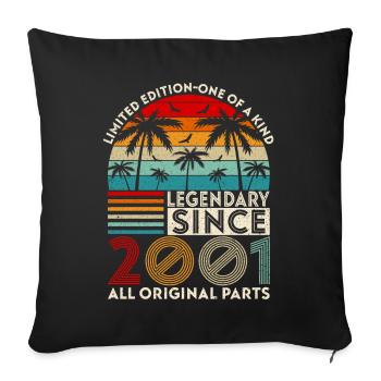 Legendär seit 2001 alle Originalteile - Sofakissenbezug 45 x 45 cm - Schwarz - Vorne