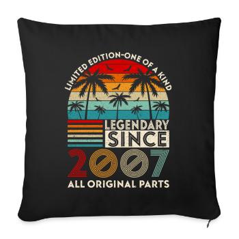 Legendär seit 2007 alle Originalteile - Sofakissenbezug 45 x 45 cm - Schwarz - Vorne