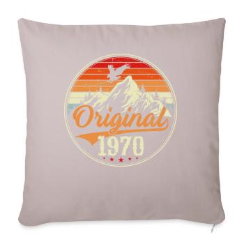 Orginal 1970 - Housse de coussin décorative 45 x 45 cm - taupe clair - Devant