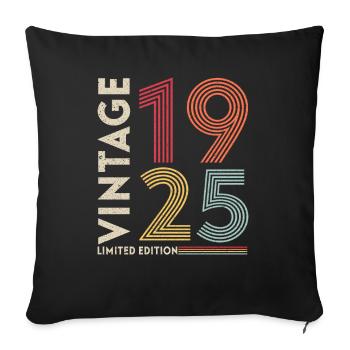 VINTAGE 1925 - Housse de coussin décorative 45 x 45 cm - noir - Devant