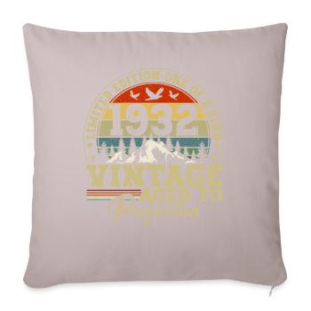 1932 Vintage aged to perfection - Sofa pillowcase 17,3'' x 17,3'' (45 x 45 cm) - light taupe - Front