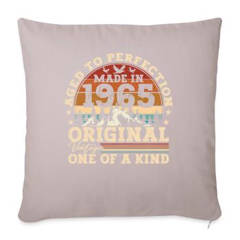 Born 1965 Vintage Birthday Retro Gift - Sofa pillowcase 17,3'' x 17,3'' (45 x 45 cm) - light taupe - Front