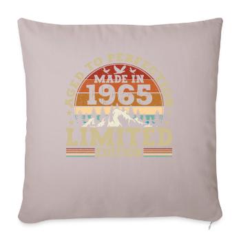 Retro-geburtstagsgeschenk Aus Dem Jahrgang 1965 - Housse de coussin décorative 45 x 45 cm - taupe clair - Devant