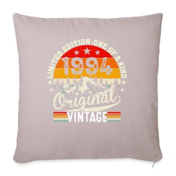 Millésime original 1994 - Housse de coussin décorative 45 x 45 cm - taupe clair - Devant