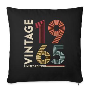 Millésime 1965 Top Notch Accountant - Housse de coussin décorative 45 x 45 cm - noir - Devant