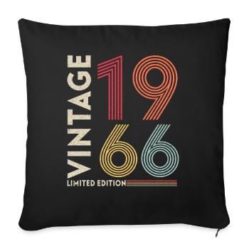 Generation 1966 - Sofa pillowcase 17,3'' x 17,3'' (45 x 45 cm) - black - Front