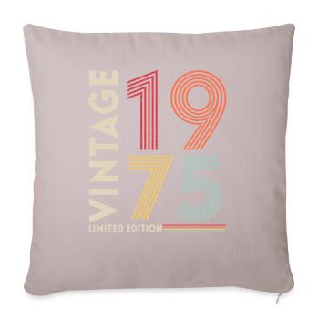 1975 - Sofa pillowcase 17,3'' x 17,3'' (45 x 45 cm) - light taupe - Front