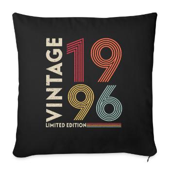 Original 1996 - Sofa pillowcase 17,3'' x 17,3'' (45 x 45 cm) - black - Front