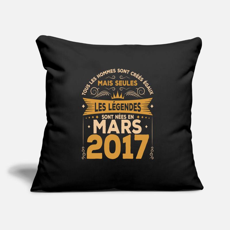 Mars 2017 | Mars 2017 anniversaire 2017 Housse de coussin décorative 45 x 45 cm