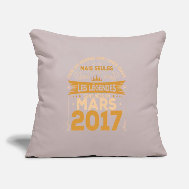 Mars 2017 | Mars 2017 anniversaire 2017 Housse de coussin décorative 45 x 45 cm