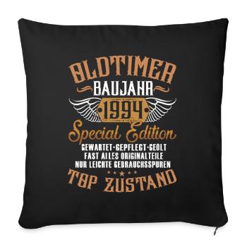 29. GEBURTSTAG OLDTIMER 1994 - Sofakissenbezug 45 x 45 cm - Schwarz - Vorne