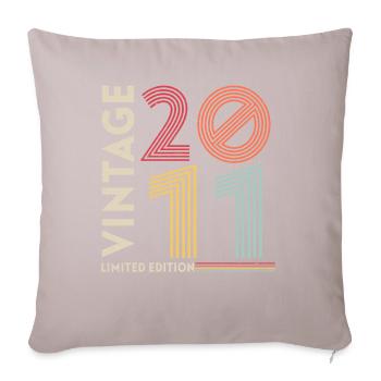 Geburtstag Limited Edition 2011 - Sofakissenbezug 45 x 45 cm - helles Taupe - Vorne