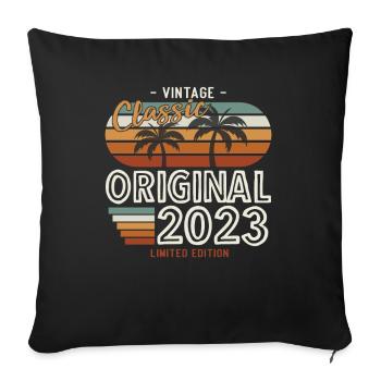 Génial depuis 2023 Anniversaire 2023 Millésime 2023 - Housse de coussin décorative 45 x 45 cm - noir - Devant