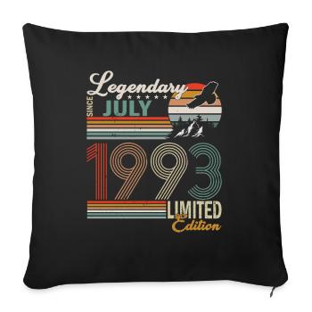 Juillet Millésime 1993 Born Legends Anniversaire - Housse de coussin décorative 45 x 45 cm - noir - Devant