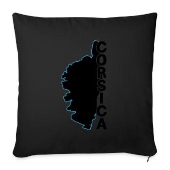 Corsica - Sofa pillowcase 17,3'' x 17,3'' (45 x 45 cm) - black - Front