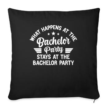 Bachelor Party - Housse de coussin décorative 45 x 45 cm - noir - Devant