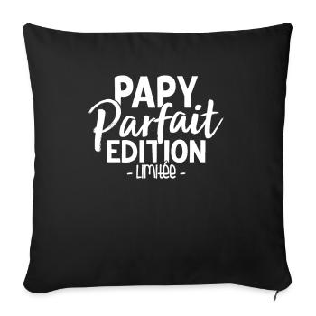 Papy Parfait Édition Limitée - Housse de coussin décorative 45 x 45 cm - noir - Devant