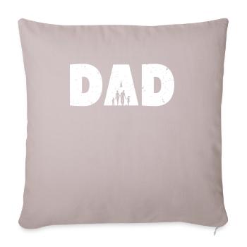 Cadeau de la fête des pères - Housse de coussin décorative 45 x 45 cm - taupe clair - Devant